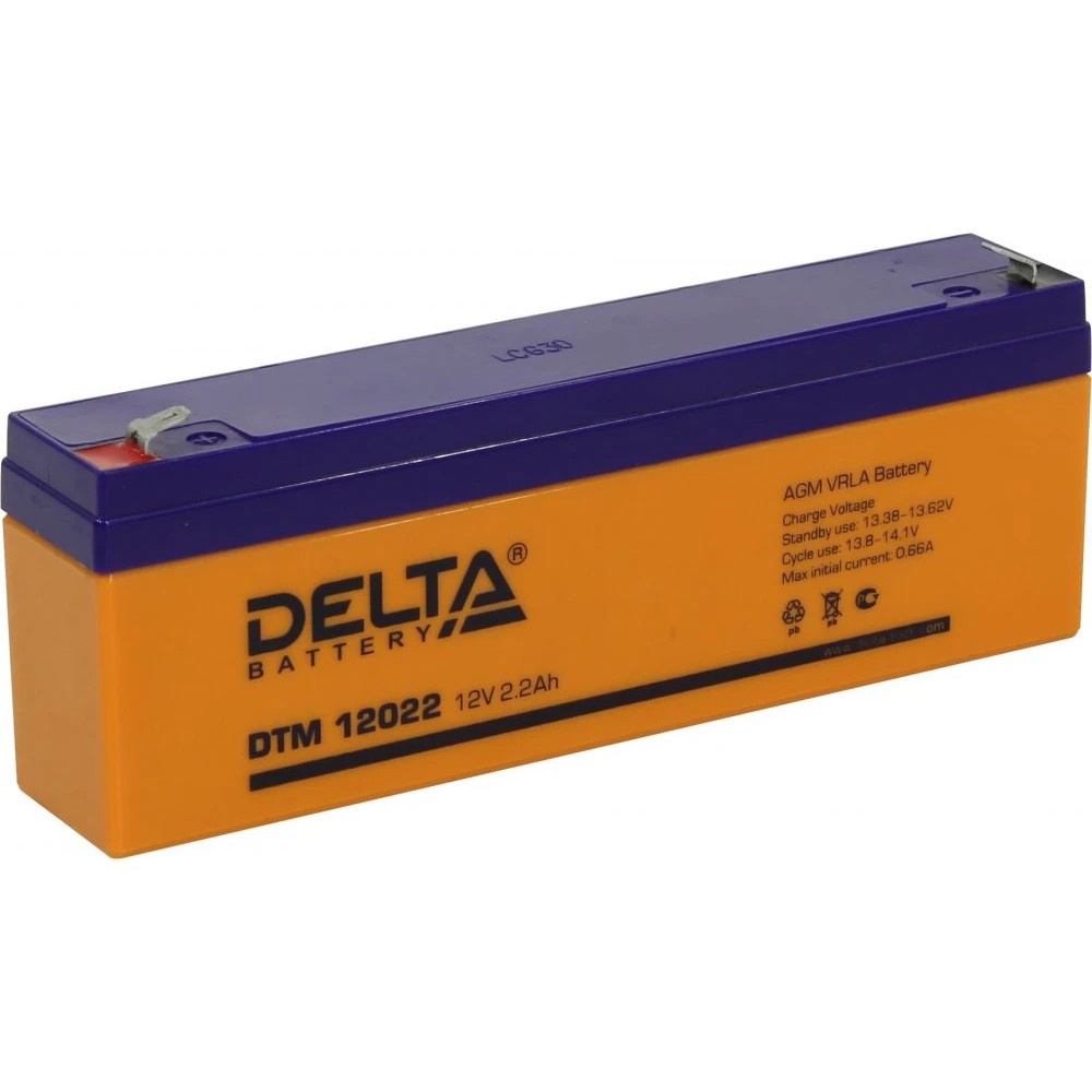 Батарея Delta DTM 12022 (12V, 2.2Ah)