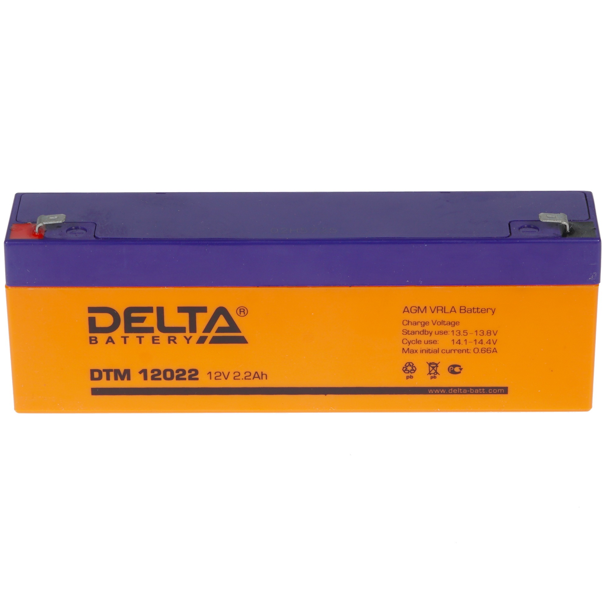 Батарея Delta DTM 12022 (12V, 2.2Ah)