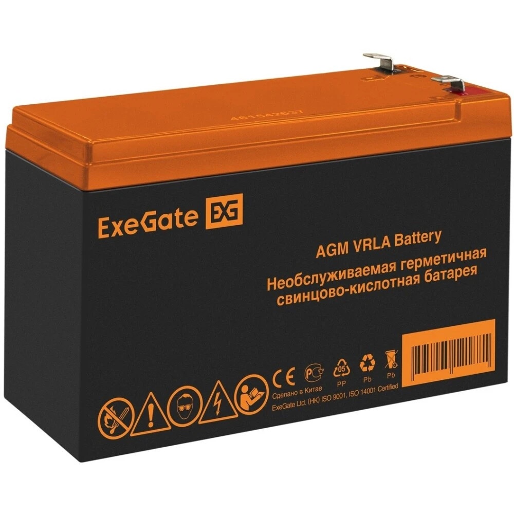 Аккумуляторная батарея ExeGate HRL 12-6 (12V 6Ah 1224W, клеммы F2)