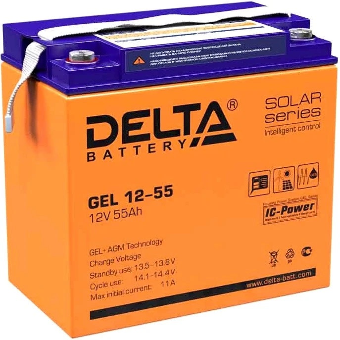 Батарея для ИБП Delta GEL 12-55