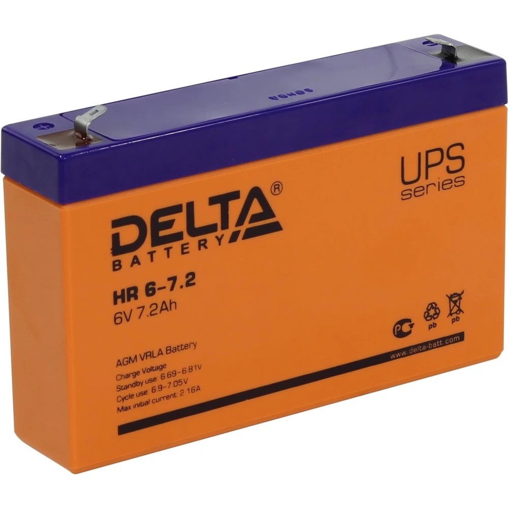 Батарея Delta HR 6-7.2 (7.2 А\ч, 6В)