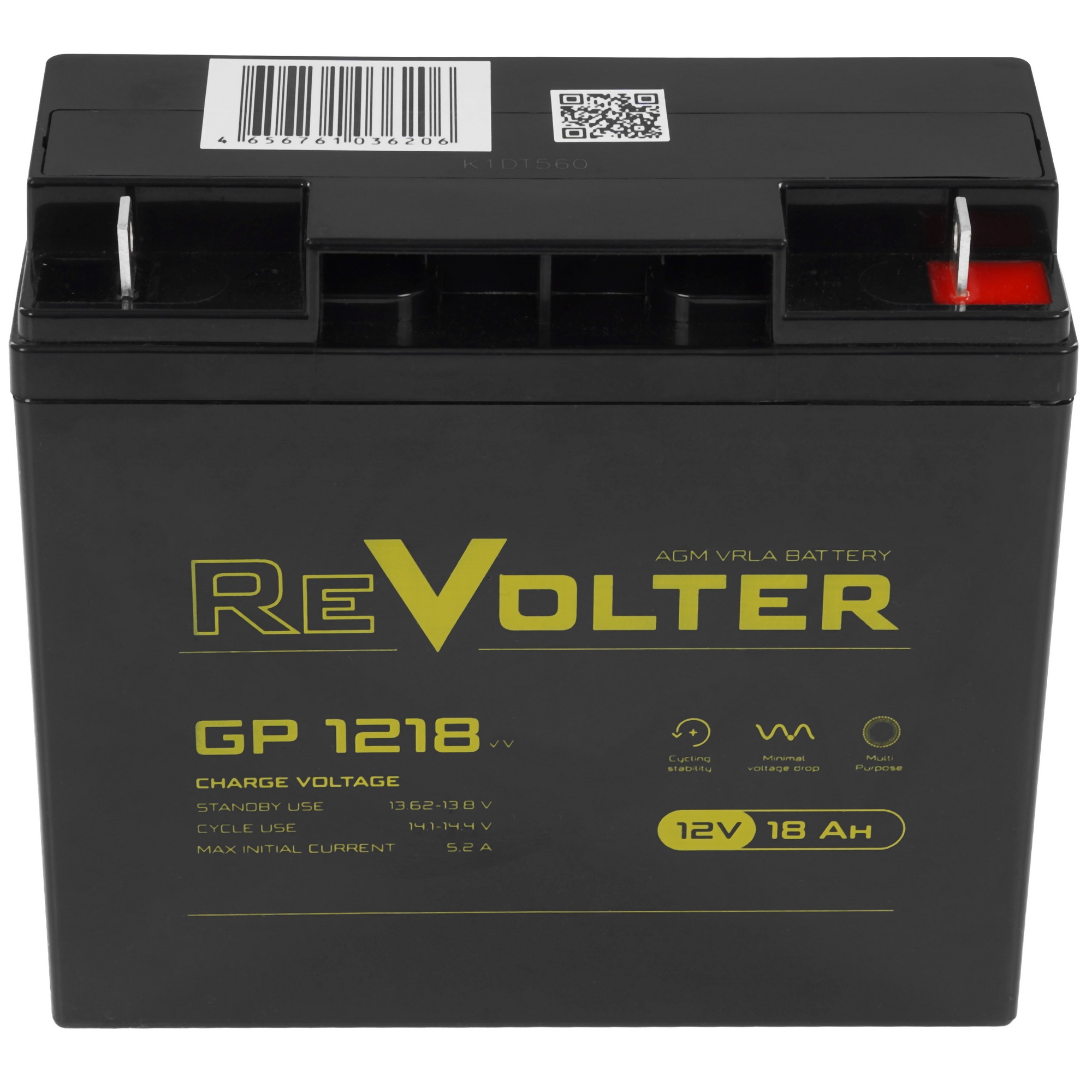 Аккумулятор 12В 18А.ч REVOLTER GP 1218