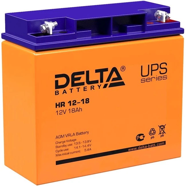 Батарея Delta HR 12-18 (12V, 18Ah)