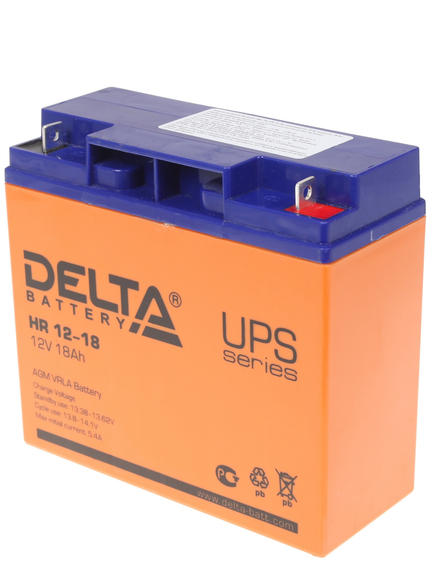 Батарея Delta HR 12-18 (12V, 18Ah)