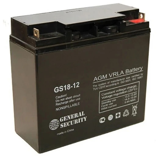 Аккумулятор 12В 18А.ч General Security GS18-12