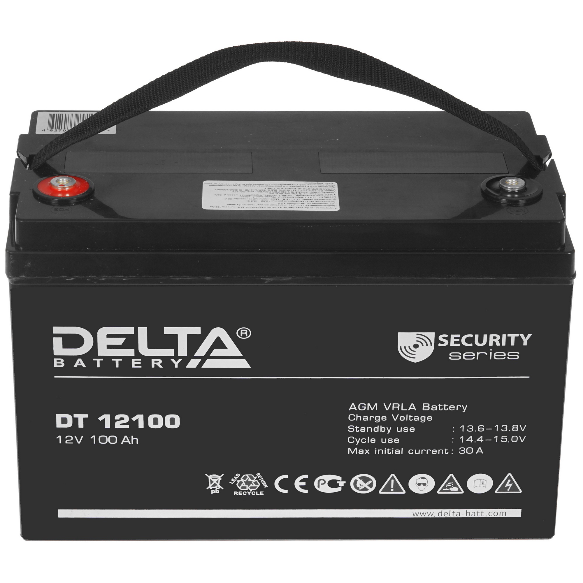 Батарея Delta DT 12100 (12V, 100Ah)