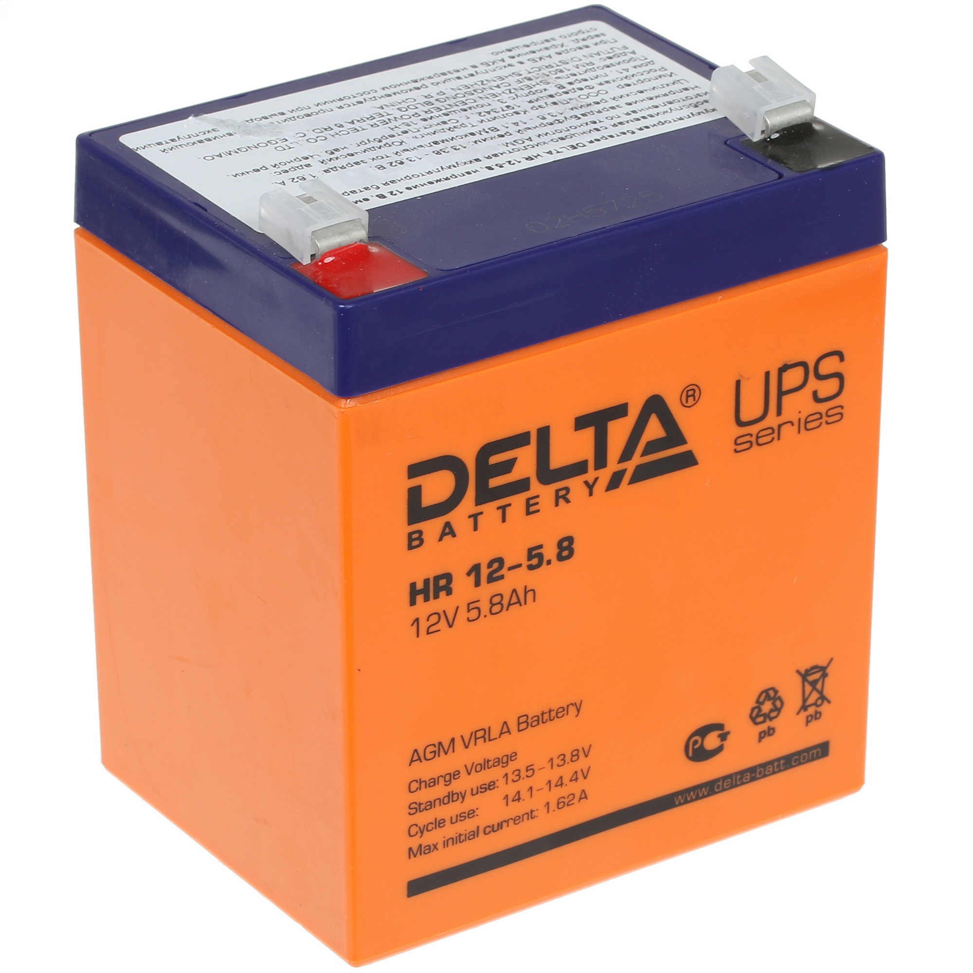 Батарея Delta HR 12-5.8 (12V, 5.8Ah)