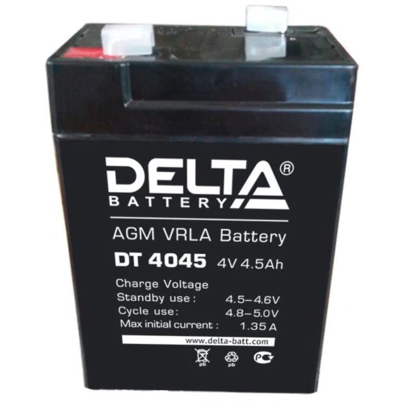 Батарея Delta DT 4045 (4V, 4.5Ah)