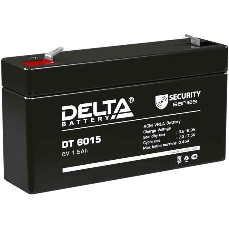 Батарея Delta DT 6015 (6V, 1.5Ah)