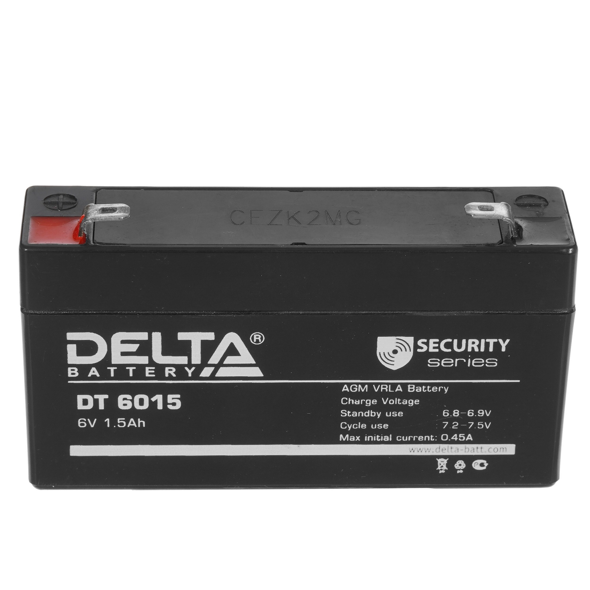 Батарея Delta DT 6015 (6V, 1.5Ah)