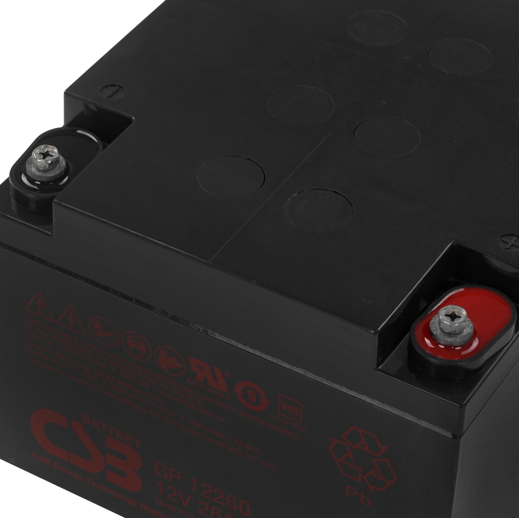 Батарея CSB GP-12260 (12V, 26Ah) для UPS клеммы F2
