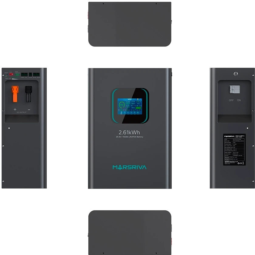 Литиевый аккумулятор LiFePO4, 25,6 В/102 Ач, новый элемент BYD, класс А MARSRIVA
