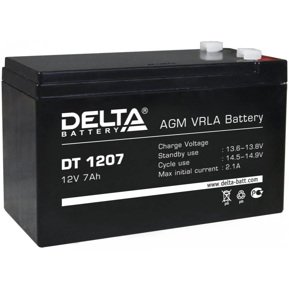 Батарея Delta DT 1207 (12V, 7Ah)
