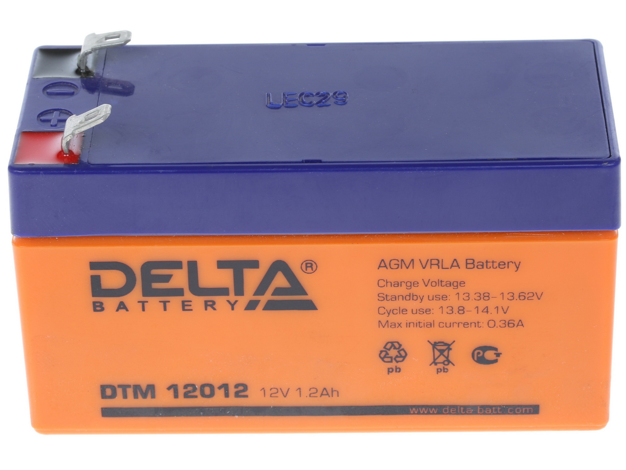 Батарея Delta DTM 12012 (12V 1.2Ah)