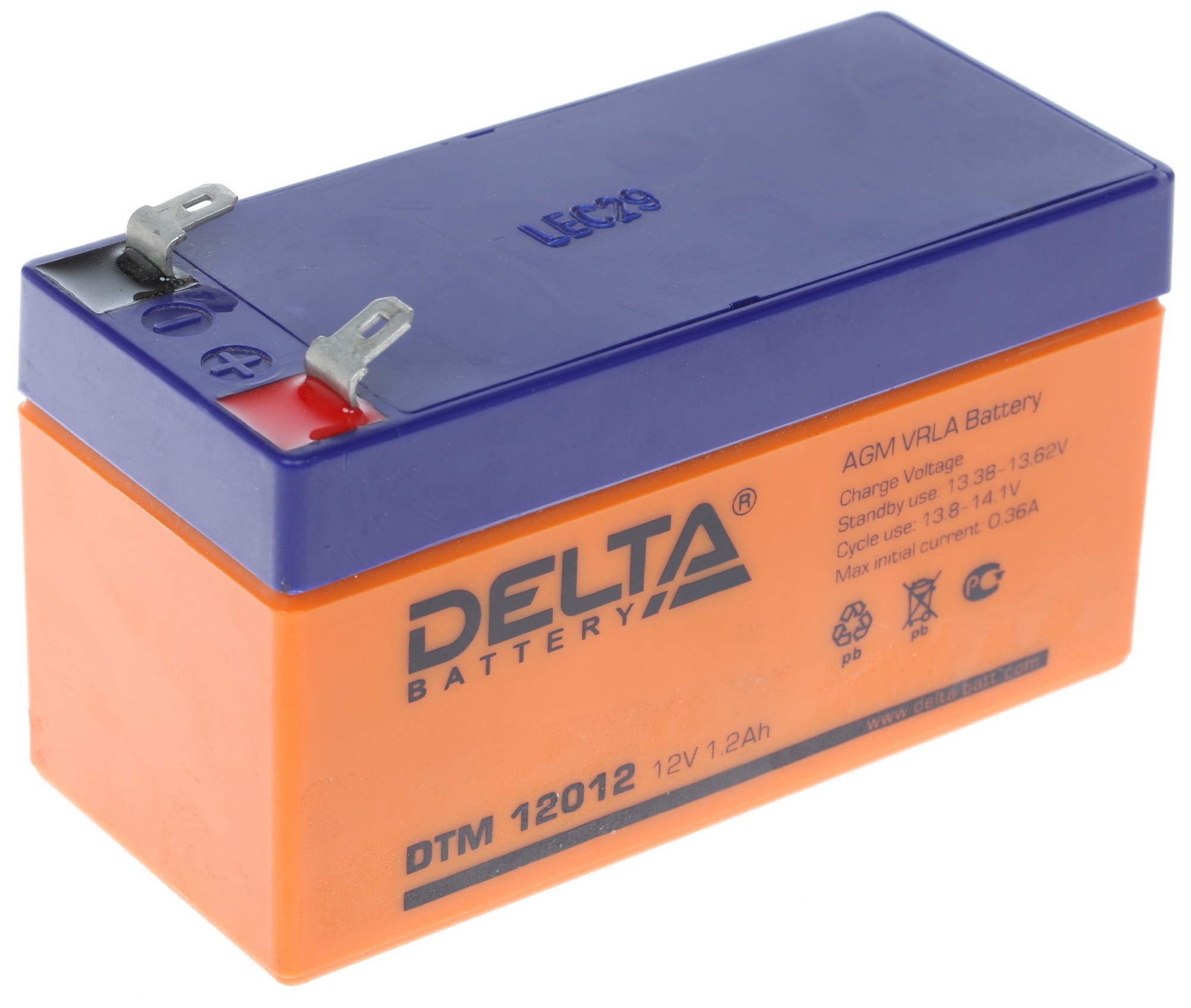 Батарея Delta DTM 12012 (12V 1.2Ah)