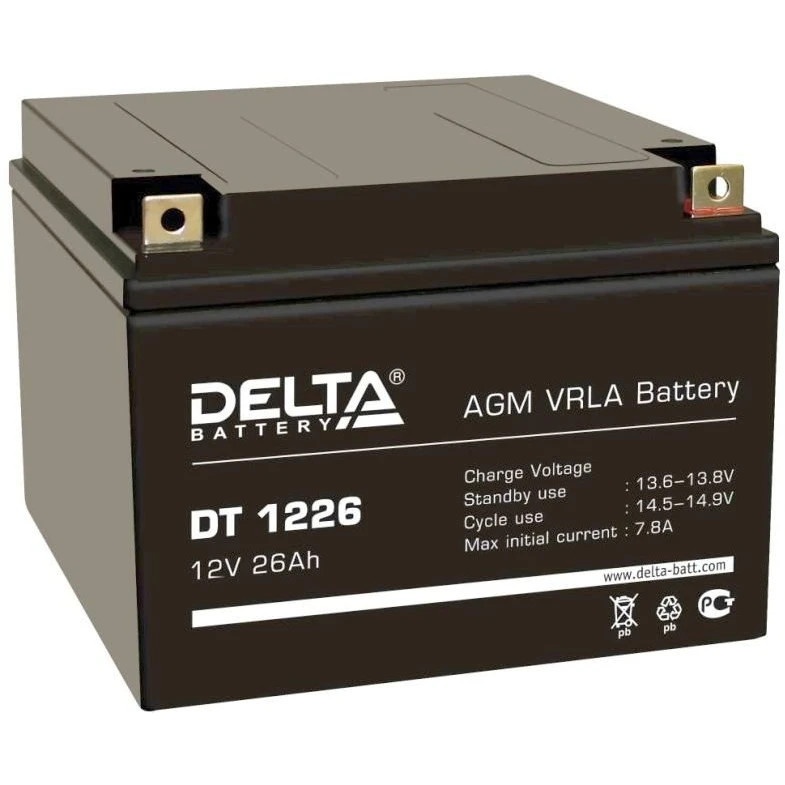 Батарея Delta DTM 1226 (12V, 26Ah)