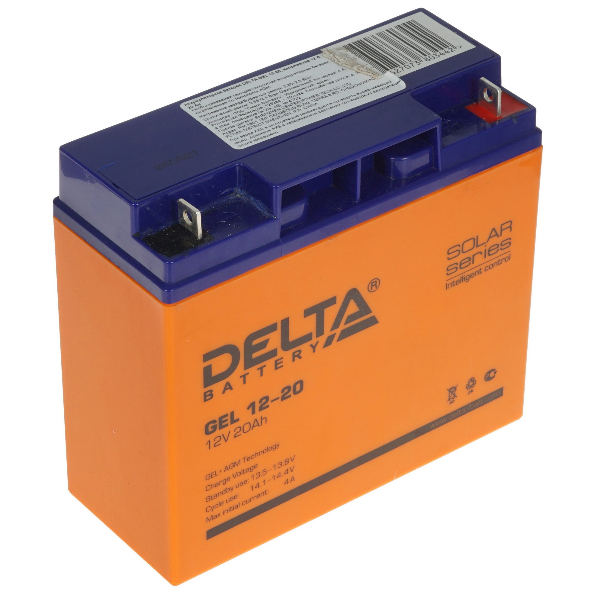 Батарея для ИБП Delta GEL 12-20 12В 20Ач