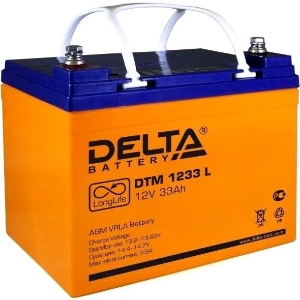 Батарея Delta DTM 1233 L (12V, 33Ah)