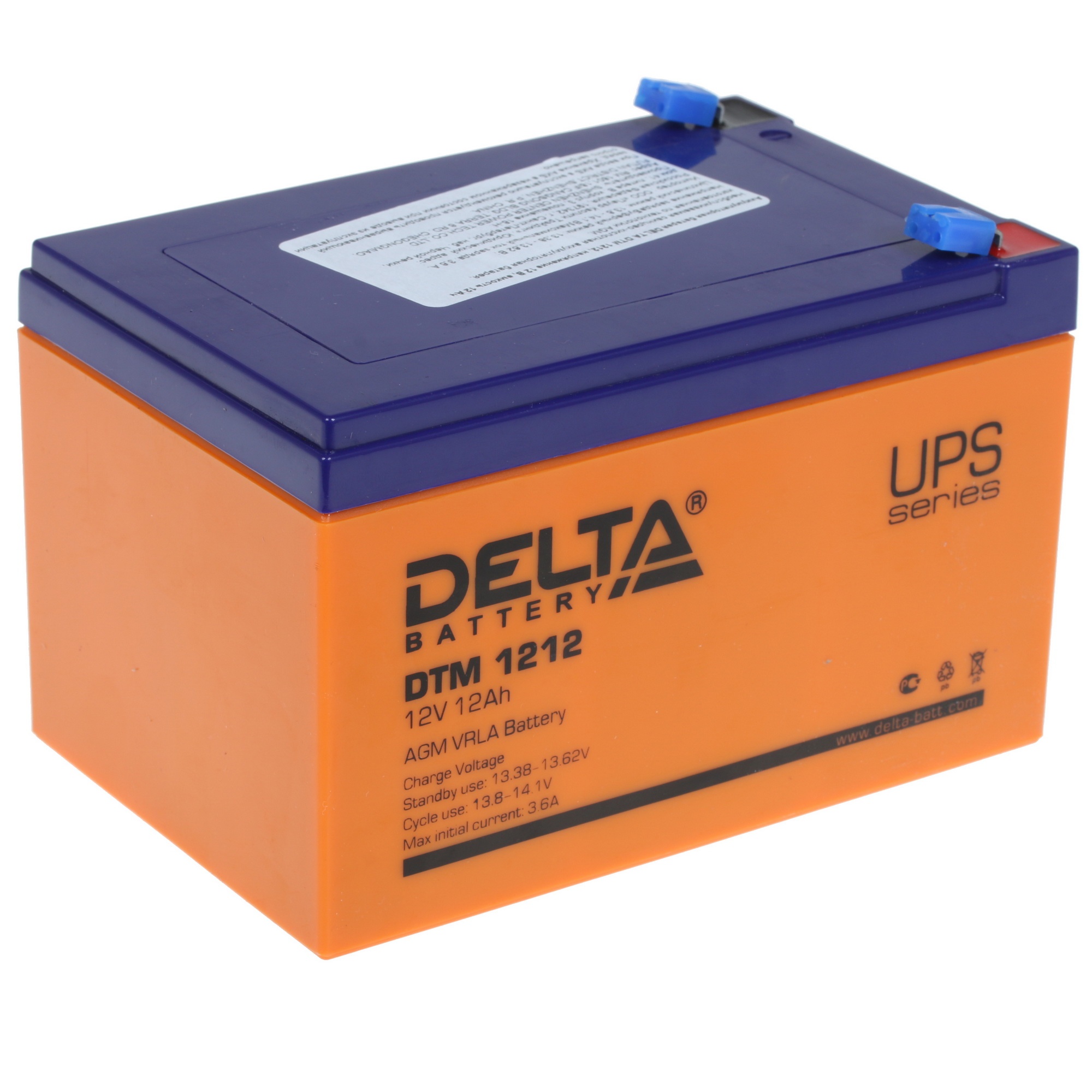 Батарея Delta DTM 1212 (12V, 12Ah)