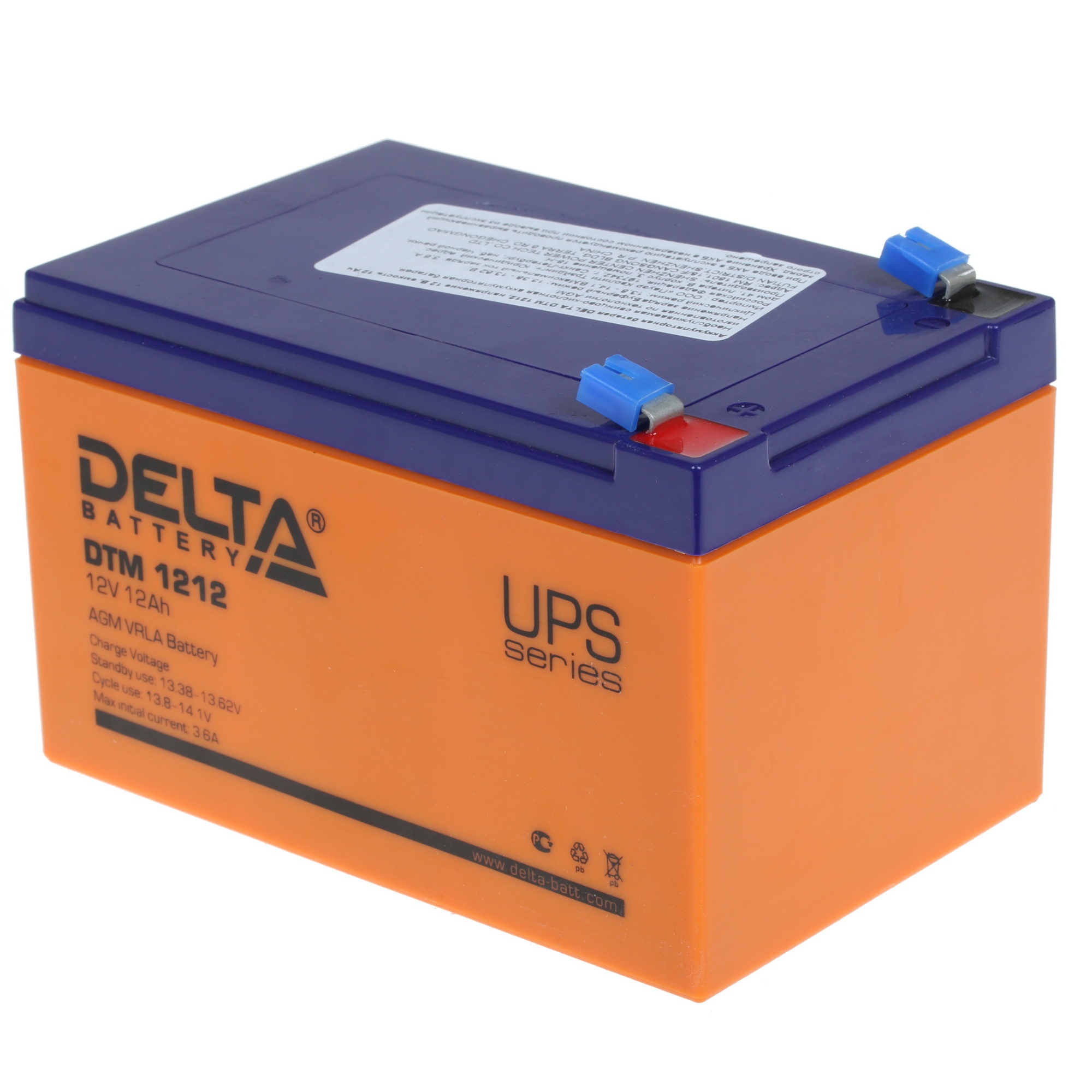 Батарея Delta DTM 1212 (12V, 12Ah)