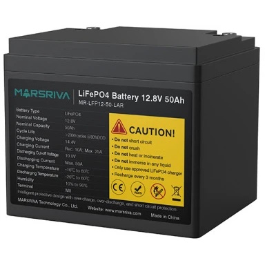 Аккумуляторная литиевая батарея MR-LFP12-50-LAR MARSRIVA