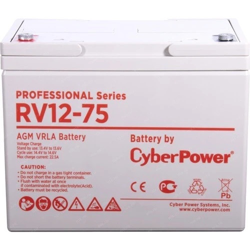 Батарея PS CyberPower Professional series RV 12-75 / 12V 75 Ah