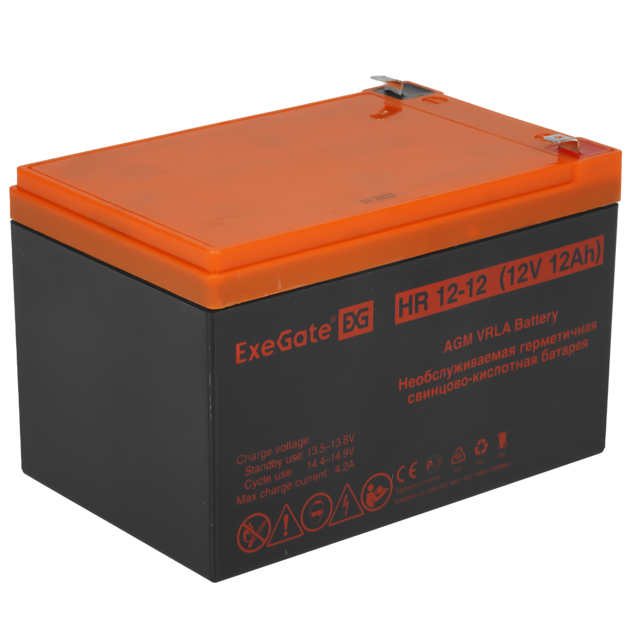 Батарея ExeGate HR 12-12 (12V 12Ah 1251W), клеммы F2