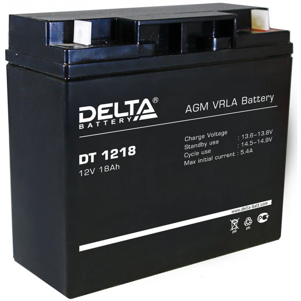 Батарея Delta DT 1218 (12V, 18Ah)