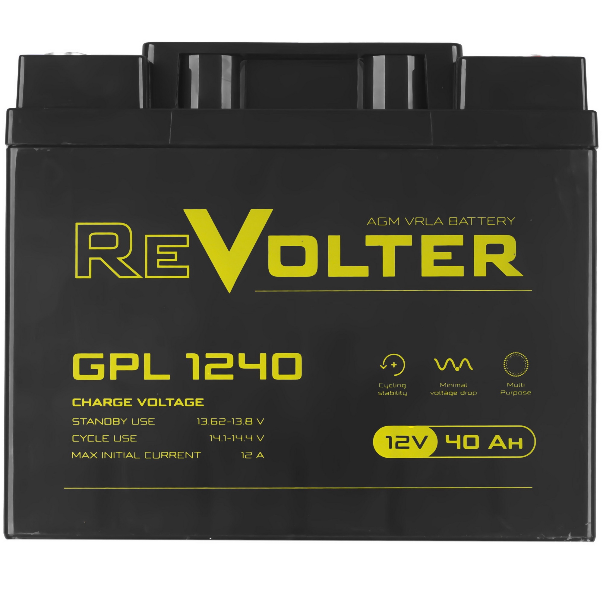 Аккумулятор 12В 40А.ч REVOLTER GPL 1240