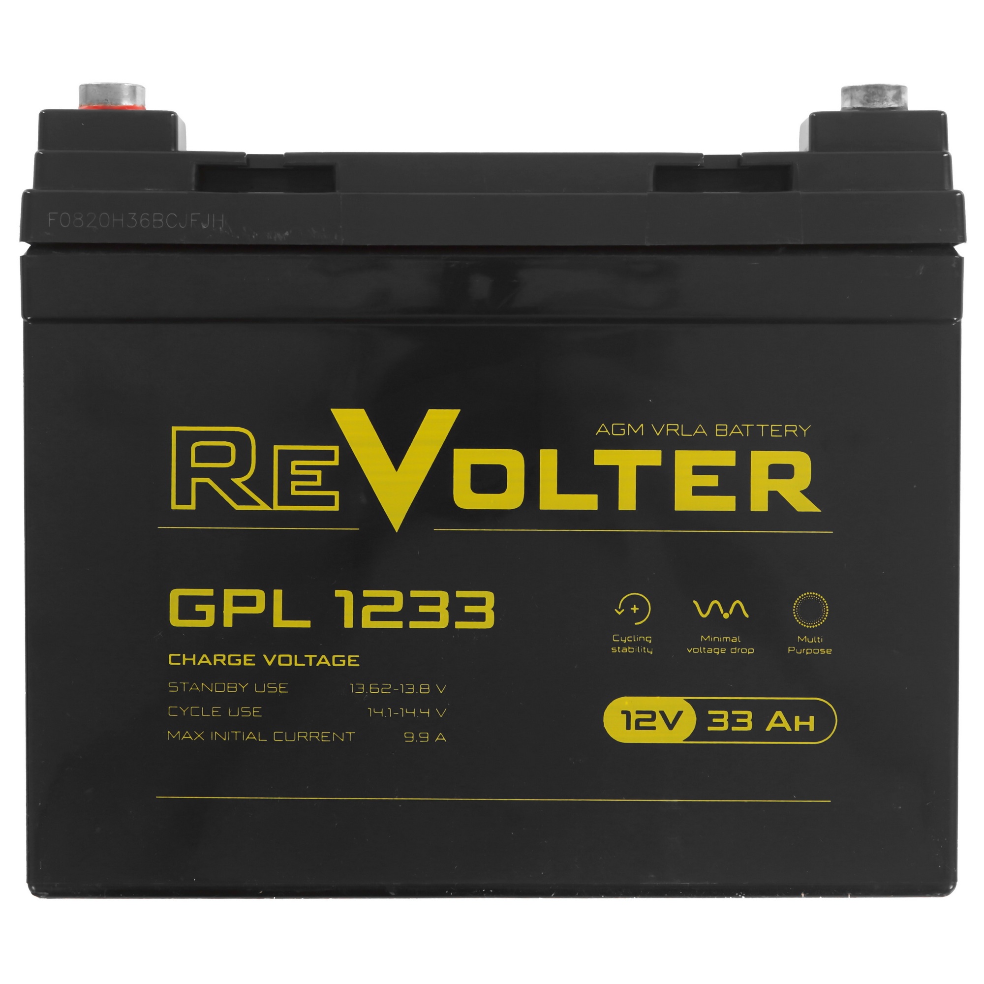 Аккумулятор 12В 33А.ч REVOLTER GPL 1233