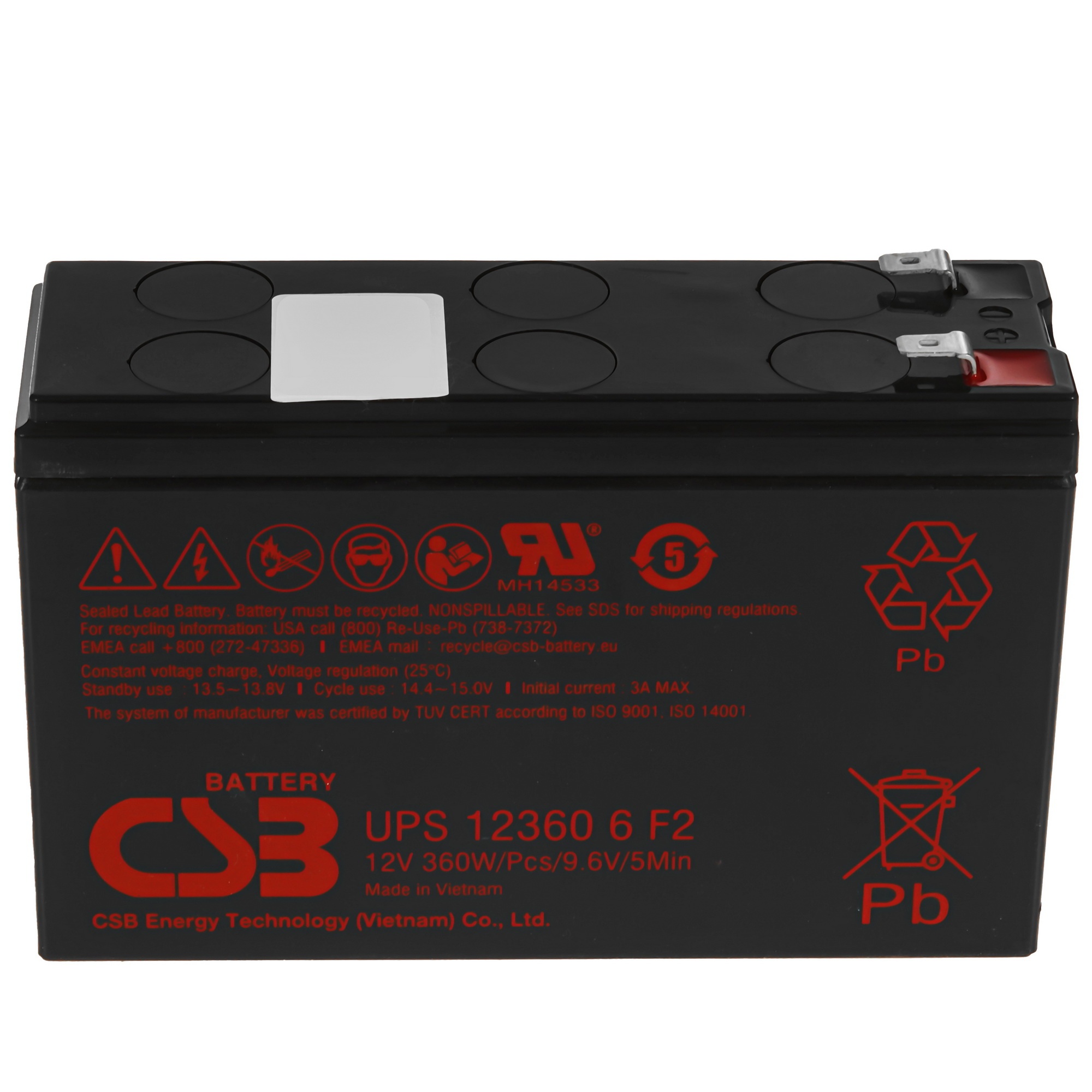 Аккумуляторная батарея CSB UPS123606 F2