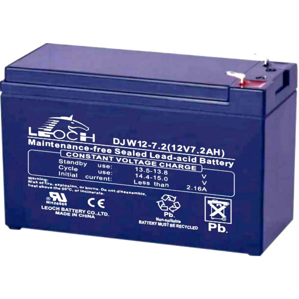 Батарея Leoch DJW12-7.2 (12V 7,2Ah)