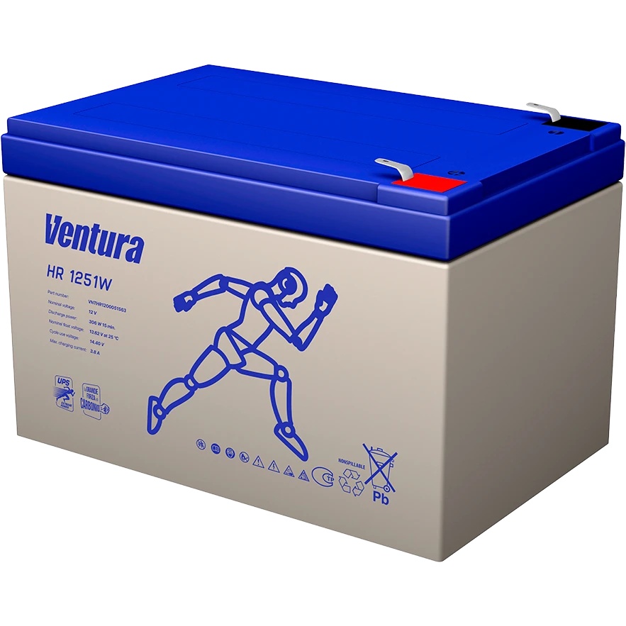 Аккумулятор Ventura HR1251W  12V  12Ah