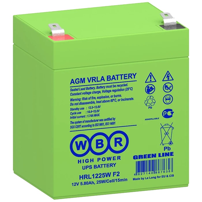 Аккумулятор WBR HRL1225W F2