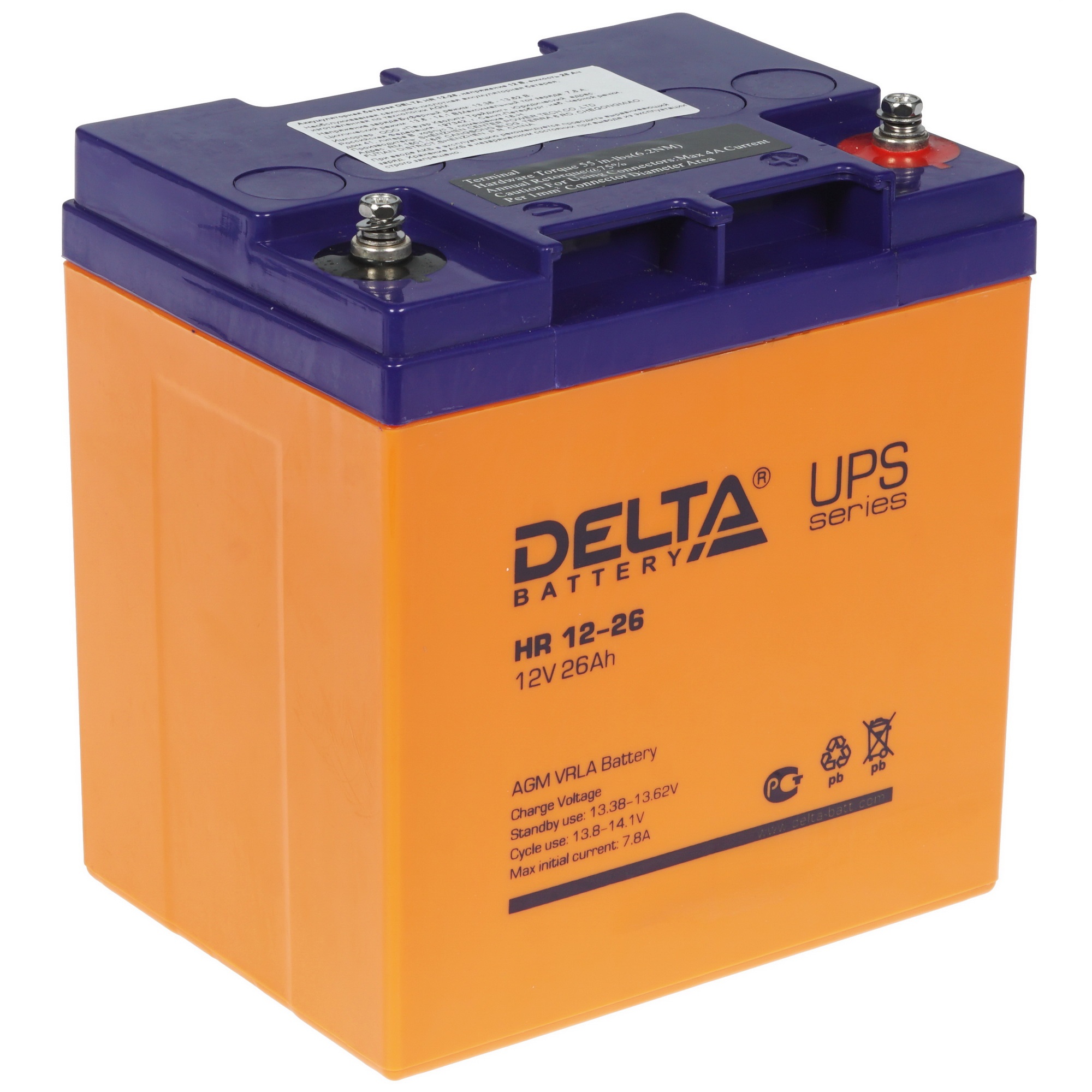 Батарея для ИБП Delta HR 12-26 (12V / 26Ah)