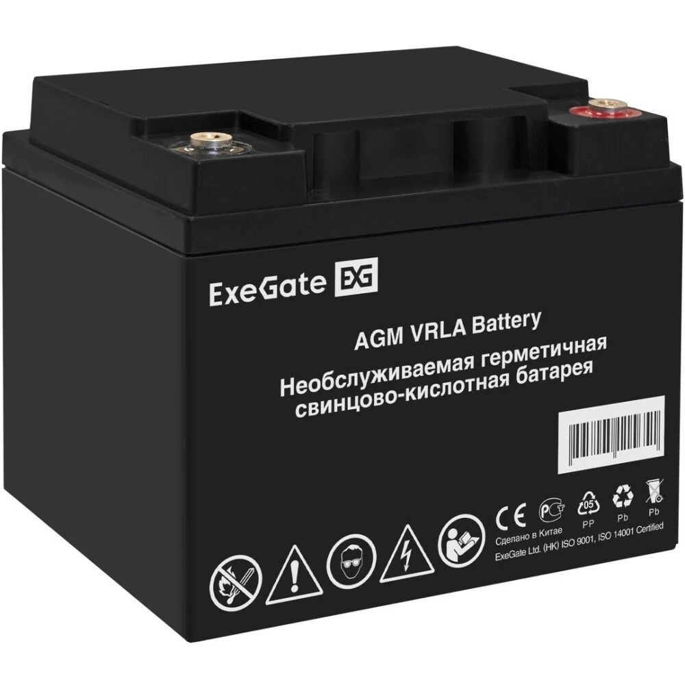 Аккумуляторная батарея ExeGate DTM 1233L (12V 33Ah, болт М6)