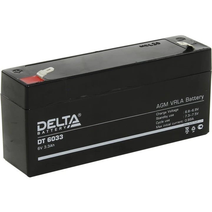Батарея для ИБП Delta DT 6033 (6V, 3.3Ah)