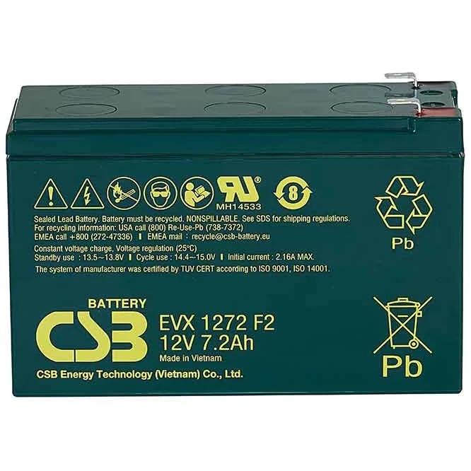 Батарея CSB EVX 1272 12В, 7.2Ач