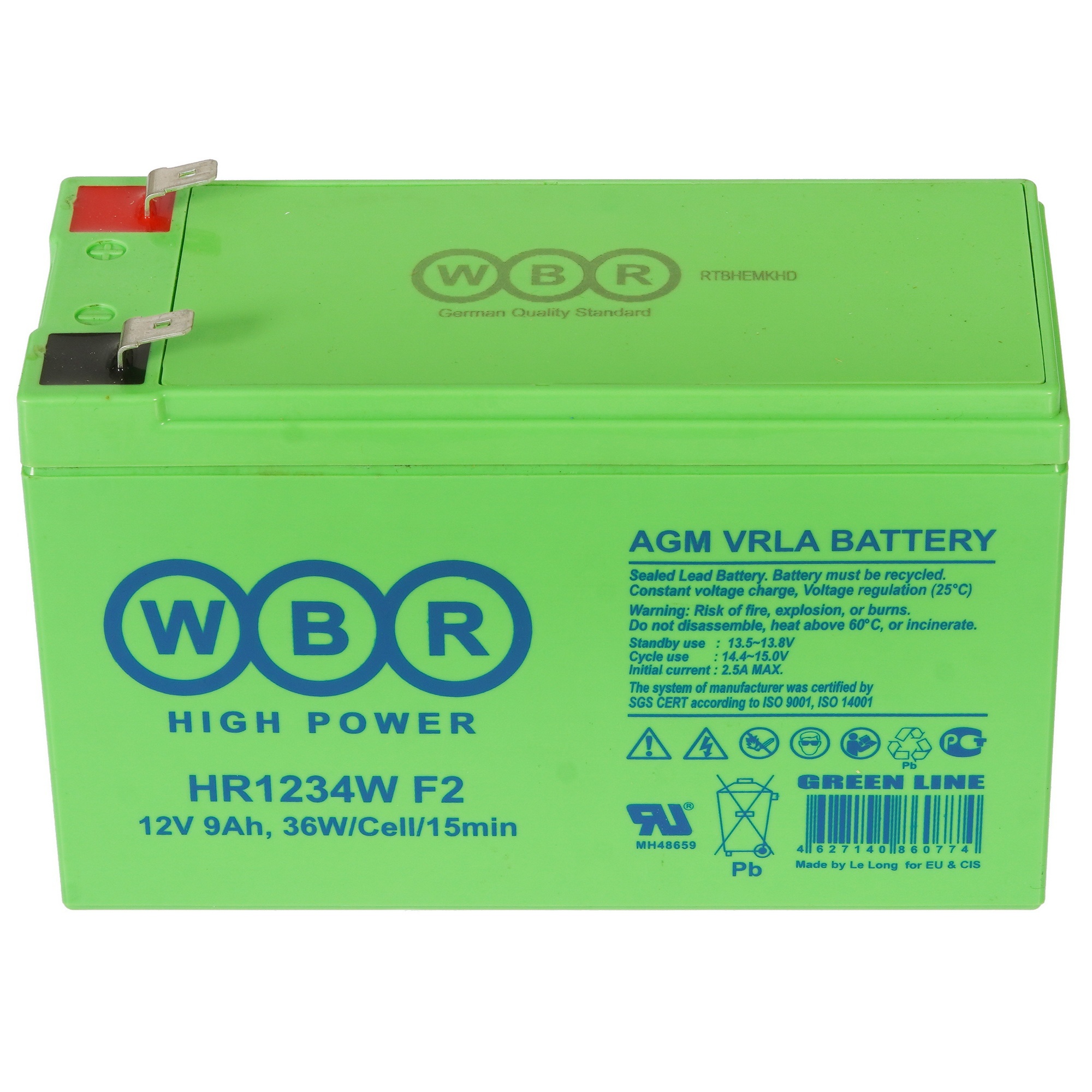 Батарея для ИБП B.B.Battery HR 1234W 12В 9Ач