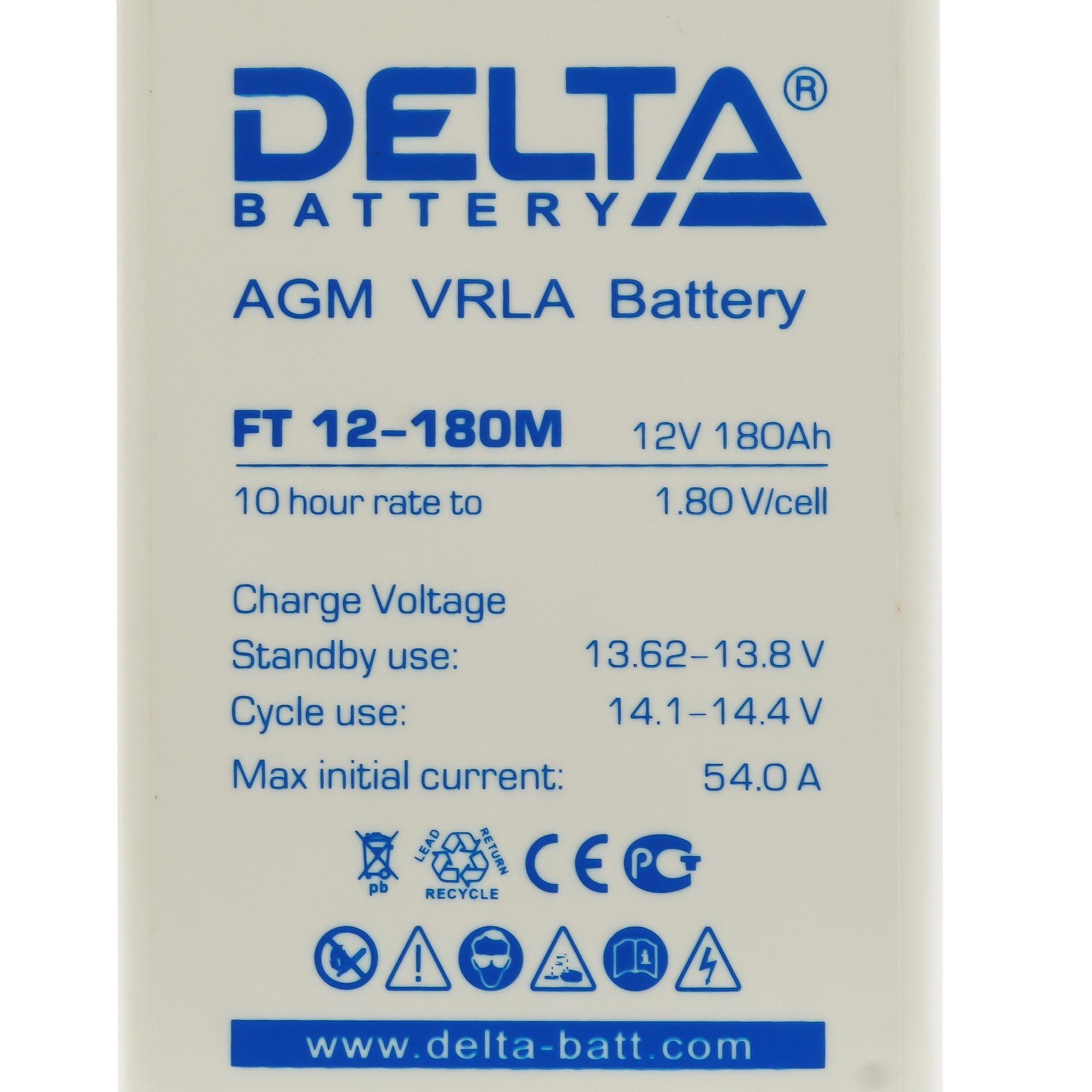 Аккумуляторная батарея Delta FT 12-180 M (12V / 180Ah)