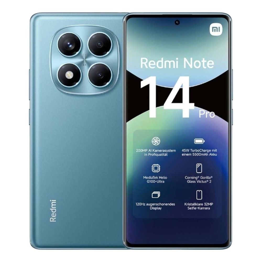 Смартфон Xiaomi Redmi Note 14 Pro, 8/256Gb, голубой