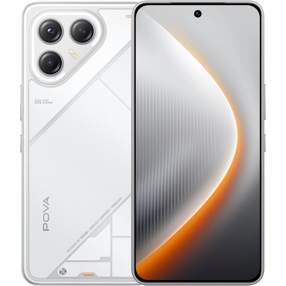 Смартфон Tecno Pova 7 Ultra 5G LJ9, 8/256Gb, белый