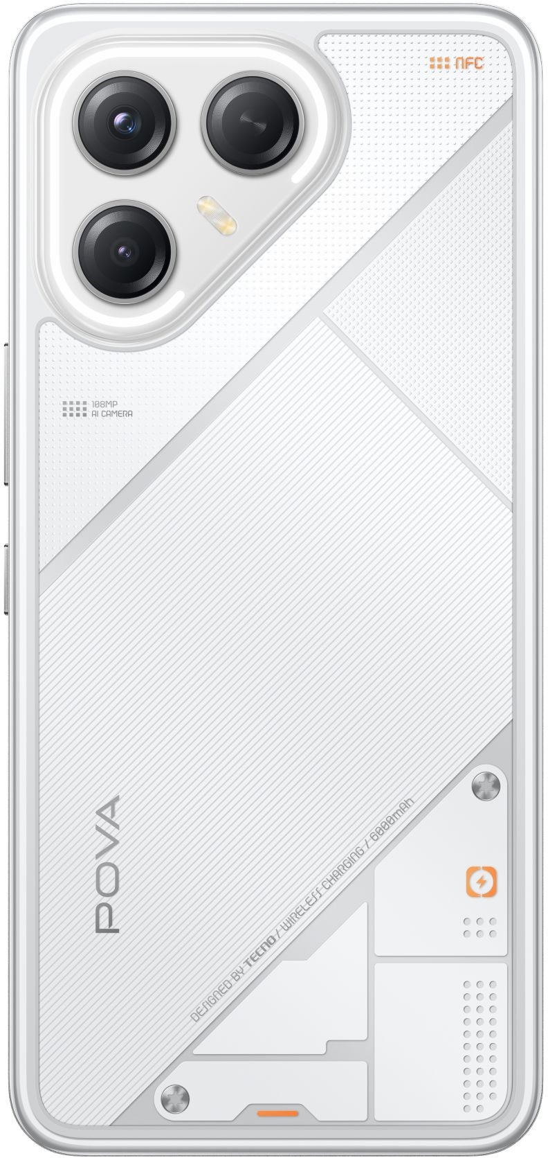 Смартфон Tecno Pova 7 Ultra 5G LJ9, 12/256Gb, белый