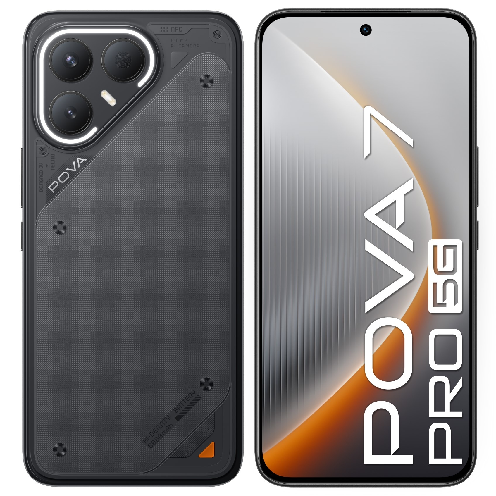 Смартфон Tecno Pova 7 Pro 5G 12/256Gb, черный