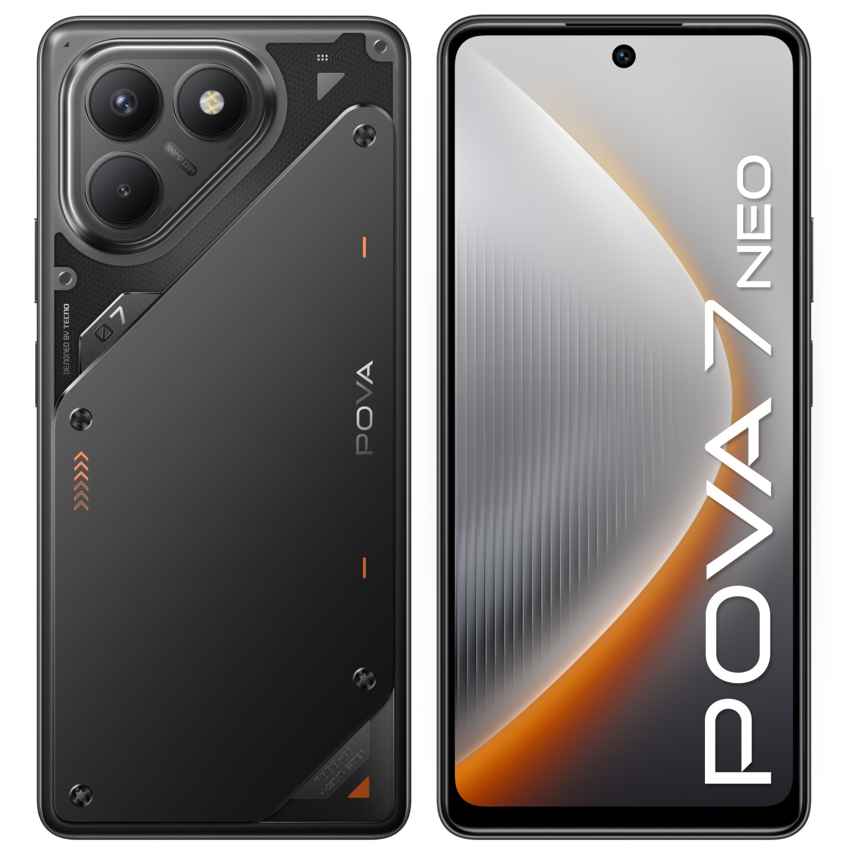 Смартфон Tecno POVA 7 Neo 8/256Gb, черный