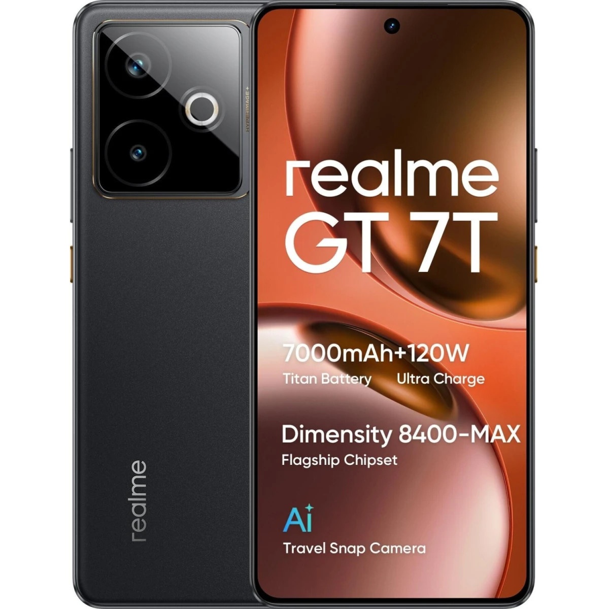 Смартфон Realme RMX5085 GT 7T 12/256Gb черный