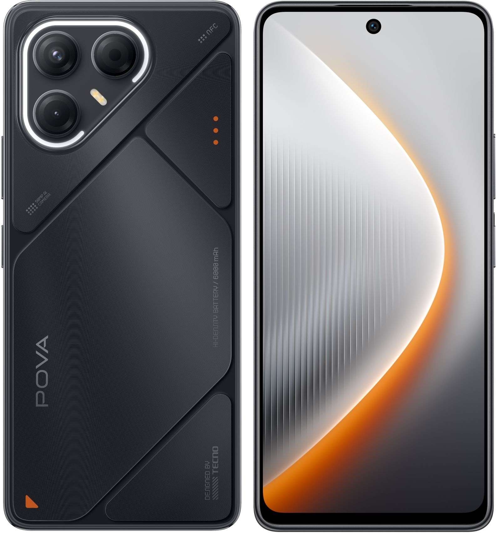 Смартфон Tecno Pova 7 5G LJ7, 8/128Gb, черный