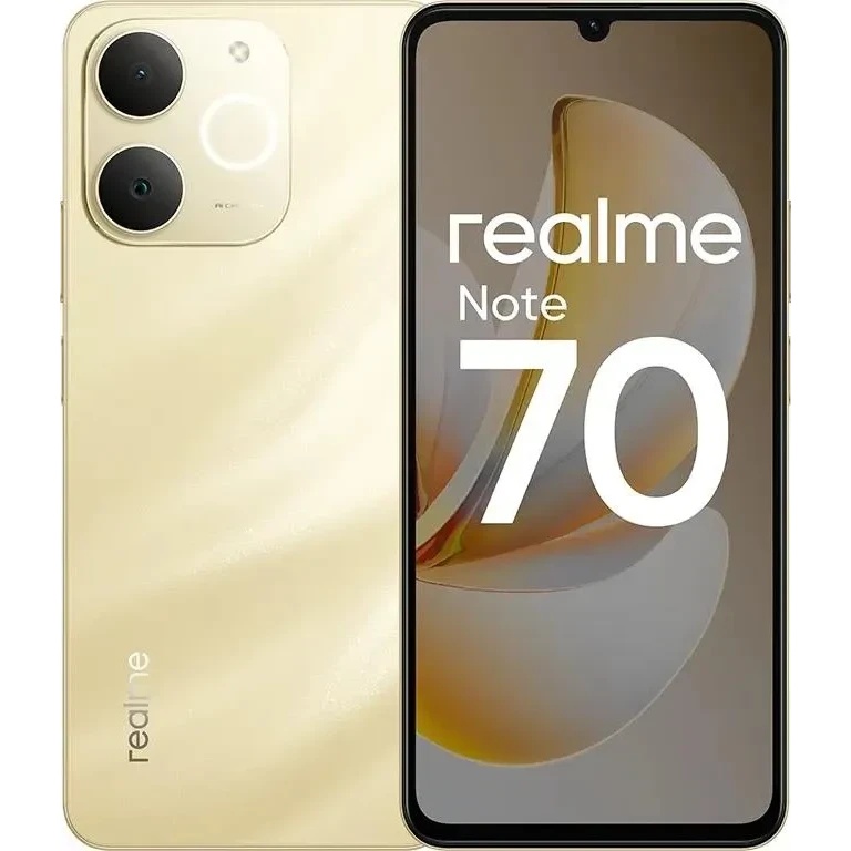 Смартфон Realme Note 70 RMX5313 6/128Gb, золотой