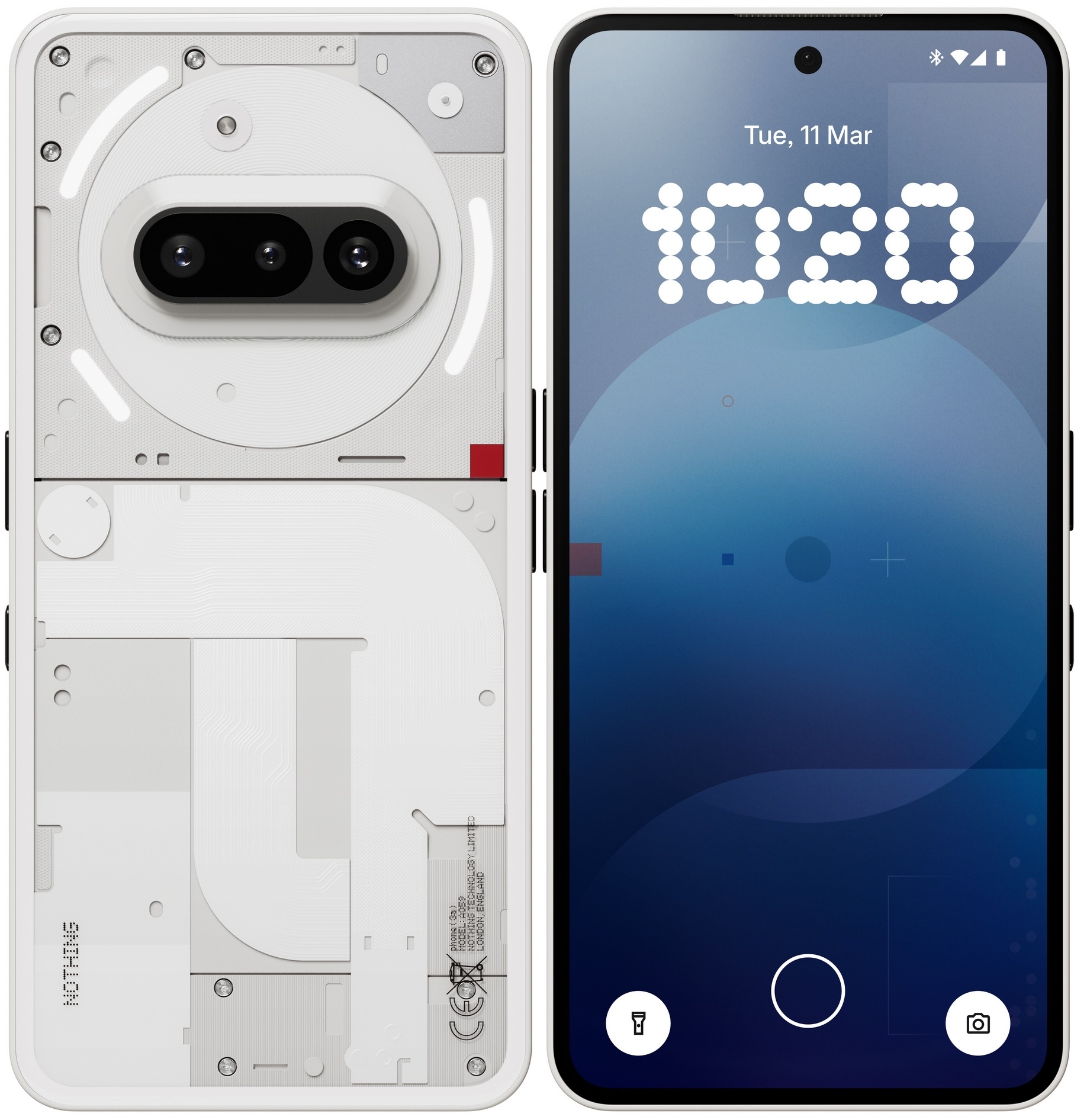 Смартфон Nothing Phone (3a) A10400152 12/256Gb, белый