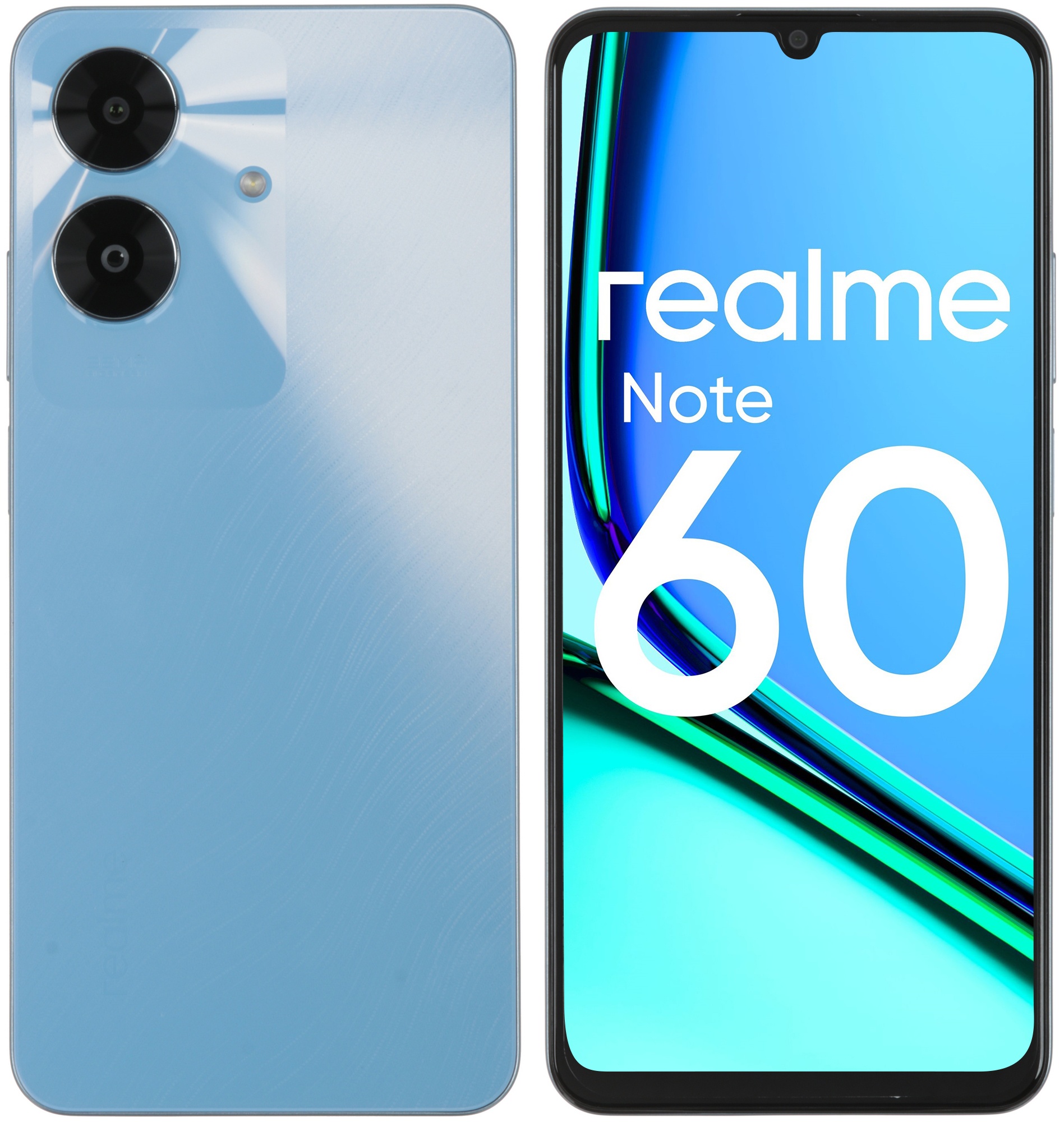 Смартфон Realme Note 60, 6/128Gb, голубой